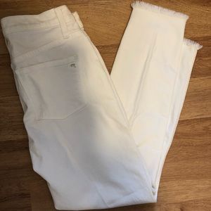 Madewell white denim.